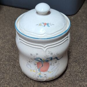 International Chine Company Vintage Marmalade Stoneware Canister